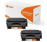 PcCom Essential HP Q7553A/53A Tóner Compatible Negro Pack 2