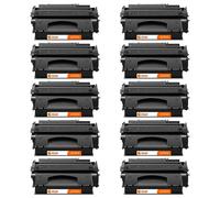 PcCom Essential HP Q7553X/53X Tóner Compatible Negro Pack 10