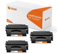 PcCom Essential HP Q7553X/53X Tóner Compatible Negro Pack 3