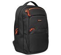 PcCom ESSENTIAL Nexo Mochila para Portátil hasta 17,3 Pulgadas, Compartimento Gaming, Bolsillos Organizadores, Correas Acolchadas y Cinta para Trolley, Negra