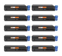 PcCom Essential OKI B410/B420/B430/B440/MB460/MB470/MB480 Tóner Compatible Negro Pack 10