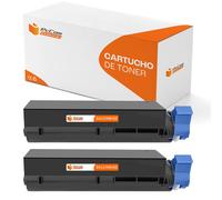 PcCom Essential OKI B410/B420/B430/B440/MB460/MB470/MB480 Tóner Compatible Negro Pack 2