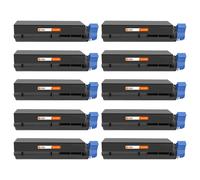 PcCom Essential OKI B432/B512/MB492/MB562/45807111 Tóner Compatible Negro Pack 10