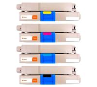 Pccom Essential Tóner Compatible con Oki C310/C510/MC351/MC361 Negro/Cian/Magenta/Amarillo Pack 4