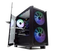 PcCom Lite Gaming PC Sobremesa AMD Ryzen 5 5500, 16GB RAM, 1TB SSD, RTX 3050 6GB, WiFi, Windows 11 Home, Ordenador Gaming Negro