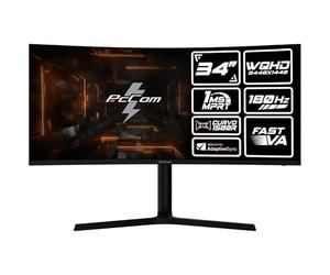 PcCom Monitor (3440 x 1440, 180, 34, Pulgadas, Curvo, 180, Hz)