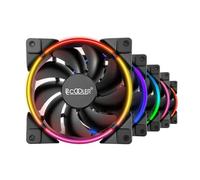 PCCOOLER Corona Kit FGRB 5 en 1, 120 mm 4 pines PWM RGB direccionable por ventilador