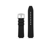 PCCWBCPJC Compatible con Casio AE1200/1300 A159 A158 A168 F91 AE-1200 A159w serie W-218H correa de silicona de caucho impermeable modificada(Black line-silver)