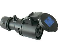 PCE - 223-6X-32a 230v 3p Cee Industrial Enchufe, Ip44, Negro