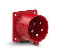 PCE 625-6 Conector CEE 32A 5 Polos - Enchufe Empotrable 70x70 Recto IP44