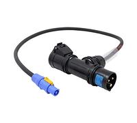 PCE Adaptador de iluminación para escenario PowerCON, 1 m, 2,5 mm