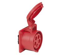 PCE CEE 16A 400V 5p Socket Hembra Rojo, IP44