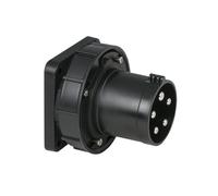 PCE CEE 63A 400V 5p Enchufe Macho Negro, IP67