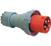 PCE Enchufe CEE 63A 400V, 3P+N+E, IP67, Montaje en Cable, Rojo