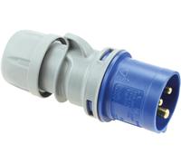 PCE Enchufe CEE montaje en cable, 2P+T, azul, 16A, 230V, IP44