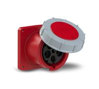 PCE Enchufe CEE recto (120 x 120), Power Twist, 5 pines, 125 A, rojo, IP67