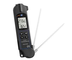 PCE Instruments Termómetro digital para alimentos con sonda de penetración e infrarrojo PCE-IR 80