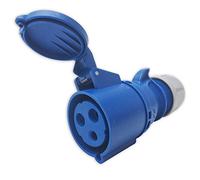 PCE Shark CEE - Acoplamiento (32 A, 230 V, 50-60 Hz, 3 polos = 6 h, IP44)