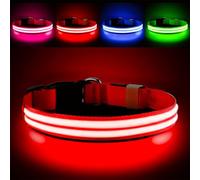 PcEoTllar Collar Luminoso Perro Recargable, Collar Luz Perro 3 Modos