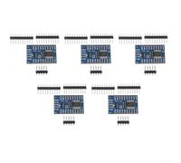 PCF8575 - Placa de expansión IO de 16 bits I2C para Arduino para Raspberry Pi - 2.5V a 5.5V Cambio de nivel lógico con pin de interrupción - Paquete de 5 PCB azul de 32 x 21 mm