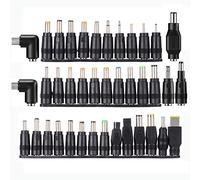 PChero 39pcs Kits de enchufes de CC de Entrada para computadora portátil Universal Puntas de Clavija de 5.5 mm 2.1 mm Compatible para Lenovo, Toshiba, DELL y la mayoría de Las computadoras portátiles