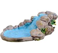 Pchnfei Adorno azul en miniatura para piscina de agua, jardín, césped, decoración de casa de muñecas de montaña, estatuas al aire libre, personaje antiguo de pueblo europeo y estilo señorial