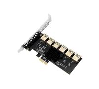 PCI-E 1X to External 6 PCI-E USB 3.0 Adapter Multiplier Card for Bitcoin Mining
