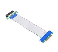 PCI-E 4X Riser Card Extender Flex Extension Cable Ribbon Adapter Converter
