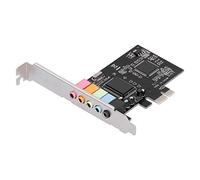 PCI-E 5.1 Tarjeta de Sonido Envolvente CMI8738 Tarjeta Estéreo de Chip para 7 Computadora Escritorio, Grabación Reproducción 48 KHz 24 bits, Gran Cine en Casa los Juegos 3D Grandes