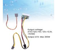 PCI-E 6PIN Entrada 12V 300W -ATX-300W 24Pin ATX Interruptor PSU MóDulo De Fuente De AlimentacióN