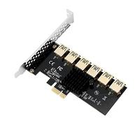 PCI-E Tarjeta de minería PCIe 6x USB 5Gbps PCI-Express 1x a 16x Adaptador 1 a 6 USB Multiplicador para BTC Miner Pci-e Expansion Card Extender