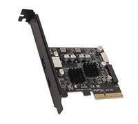 PCI Express a USB 3.2 GEN 2 Tarjeta de Expansión Frontal Tipo C, 10 Gbps Velocidad Máxima Puertos USB C PCIE USB 3.2 GEN 2 Tarjeta de Expansión para Computadora de Escritorio