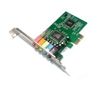 PCI Express PCI-E Real 5.1 - Tarjeta de sonido digital de audio PCIE de 6 canales para adaptador de PC, nuevo CMI8738, compatible con win10, versión verde Win 10