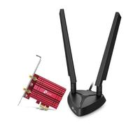 Pci Express - Tarjeta WiFi 6e dualband con Bluetooth 5.2, hasta 5400 mbps, Incluye Antenas externas, fácil instalación.