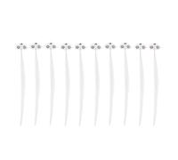 PciDinFo 10 Piezas de Fibra Óptica Extensión Lumínica Clip de Cabello Pilas Incluidas Apta para Fiestas Nocturnas Conciertos Festivales Bodas, Rosa roja, 32cm
