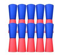 PciDinFo 10 Piezas Flip Cups Juego de Pasillo para Aumentar Fuerza Equilibrio Habilidad Motora Material PP Adecuado para Interior Exterior Fiestas, Rojo Azul