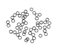 PciDinFo 100 Piezas Anillas Doble Pesca Conector Clips Cadena Acero Inoxidable Resorte Resistente Tensión Adecuado para Pesca Marítima Agua Dulce Aparejos, 50pcs 0.8 x 4.5mm