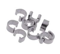 PciDinFo 10Pcs Ciclismo Bicicleta -Clips Hebillas Carcasa Guías Lazos, Titanio