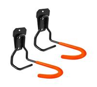 PciDinFo 2 Piezas Gancho para Bicicleta Soporte de Montaje en Pared Gancho Vertical Antióxido Y Antiarañazos Material de Hierro Adecuado para Almacenamiento Ga, Naranja