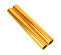 PciDinFo 2 Piezas Palos de Atletismo Aluminio Antideslizante para Carreras en Equipo Juegos de Campo Práctica Deportiva Competición Adultos, Oro