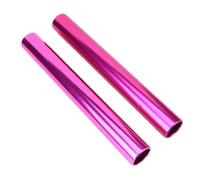 PciDinFo 2 Piezas Palos de Atletismo Aluminio Antideslizante para Carreras en Equipo Juegos de Campo Práctica Deportiva Competición Adultos, Púrpura