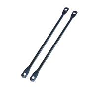 PciDinFo 2 Piezas Placa Conectora Trasera Soporte de Portaequipaje Extensión de Bastidor Varilla de Conexión de Hierro Resistente Adecuada para Bicicletas de, Rack Recto Redondo