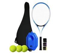 PciDinFo 2 Piezas Raqueta de Tenis Equipamiento de Práctica con Base Rebotadora y Pelotas Liviano con Bolsa Transporte Hecho de Aleación Goma Apto para, D