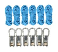 PciDinFo 2 Piezas Rope Tensioner Ajustador de Cuerda Multifuncional Herramienta para Tensar Cuerda Resistente Y Portátil con Mecanismo de Rodillo Apto para CAM, 6 Cuerdas, 6 Ganchos