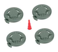 PciDinFo 4 Piezas Butanes Cap Protector Depósito Gas Reemplazo Nylon Portátil Función Inflador Integrado Adecuado para Campamentos Excursiones Uso Habitual, Verde