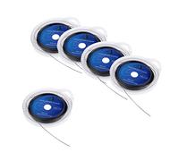 PciDinFo 5 Piezas Fishing Steel Wire Leader Línea Líder Resistente Flexible con Recubrimiento de Acero Inoxidable Adecuada para Pesca en Agua Salada Pesca DEPO, 40 Libras