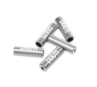 PciDinFo 5 Piezas Terminales de Cambio de Bicicleta Kit de Férulas Tapas de Cable Terminal de Carcasa de Cambio de Aleación Adecuado para Bicicleta, Plata, 4mm