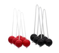 PciDinFo 6 Piezas Bolas de Escalera Juego de Lanzamiento de Golf Accesorios de Reemplazo Bolas Interactivas Cuerda de Nailon Material PP Adecuado para, 3 Rojo Y 3 Negros