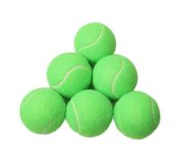 PciDinFo 6 Piezas Pelotas de Tenis Pelota Entrenamiento Rebotante Juguete Mascota Material Goma Tela Adecuado para Ejercicios Deportivos Juegos de Tenis, Verde