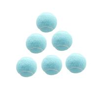 PciDinFo 6 Piezas Pelotas de Tenis Pelota Entrenamiento Rebotante Juguete Mascota Material Goma Tela Adecuado para Ejercicios Deportivos Juegos de Tenis, Azul Claro